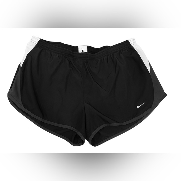 Nike Dri-FIT Tempo Running Shorts Black Gray Women’s Size XL Athletic Activewear - Picture 1 of 3